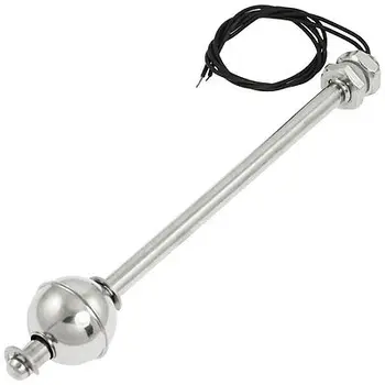 

Vertical Liquid Water Level Sensor Stainless Steel Floating Switch 8"