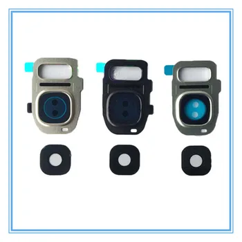 

Wholesale 100pcs/Lot Rear Back Camera Glass Lens Cover for Samsung Galaxy S7 G930A G930F S7 Edge G935F G935A with Frame Holder