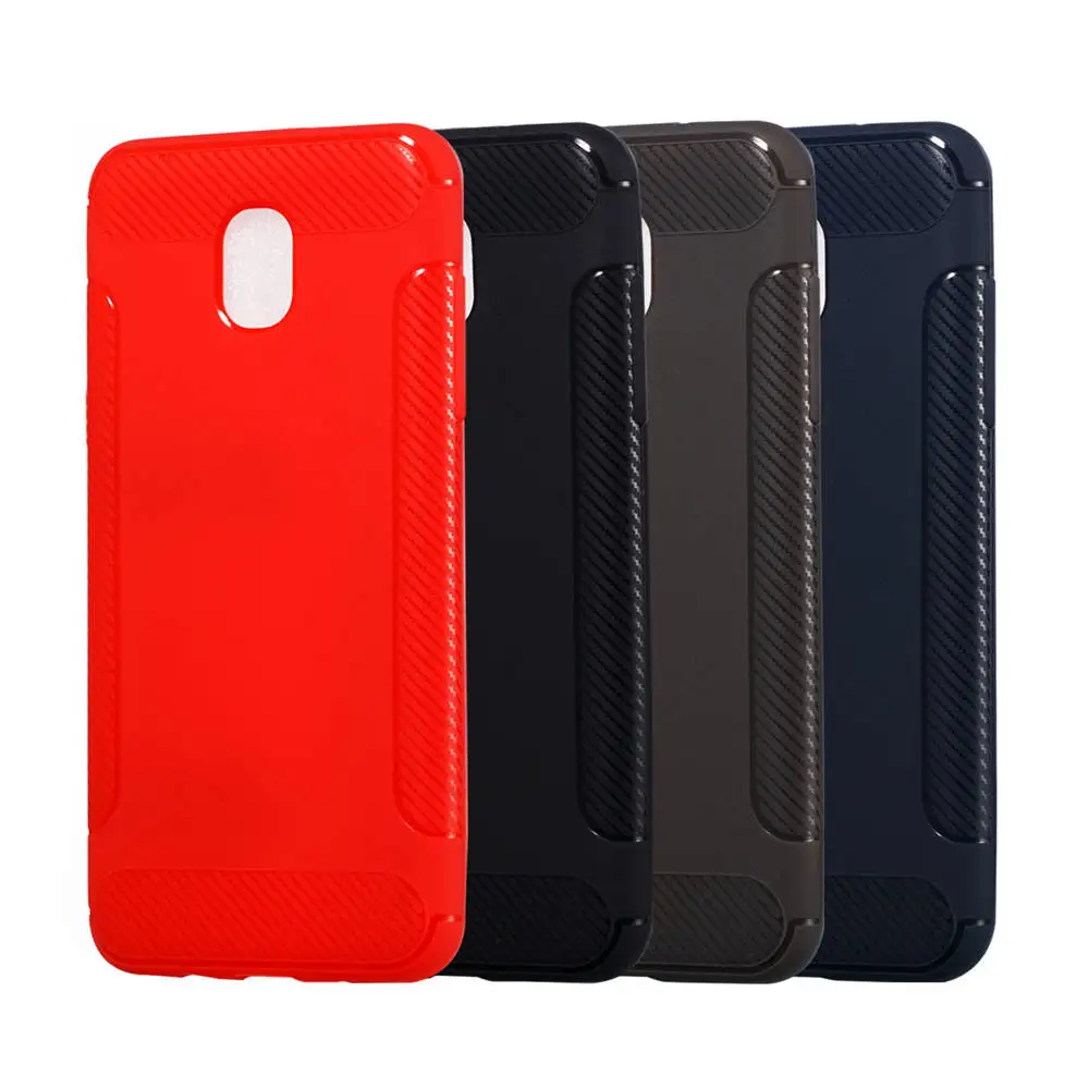 Matte Phone Covers Cases For SAMSUNG Galaxy J3 2018 SM J337V Carbon Case Star J3V Soft Silicon TPU Mens Womans |