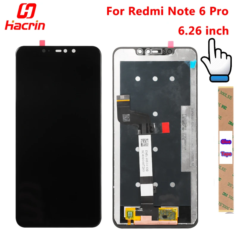 

For Xiaomi Redmi Note 6 Pro LCD Display Touch Screen New Digitizer Assembly Replacement Screen For Xiaomi Redmi Note 6 Pro