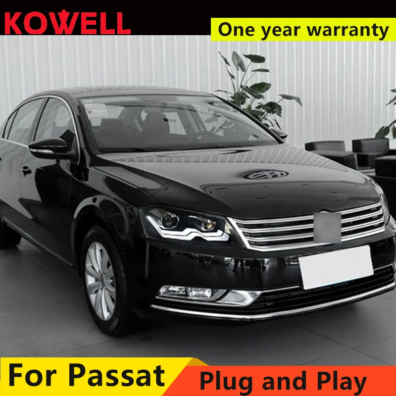 Kowell стайлинга автомобилей для VW Passat Magotan 2012- светодиодные фары DRL спереди Биксеноновая объектив двойной луч hid комплект