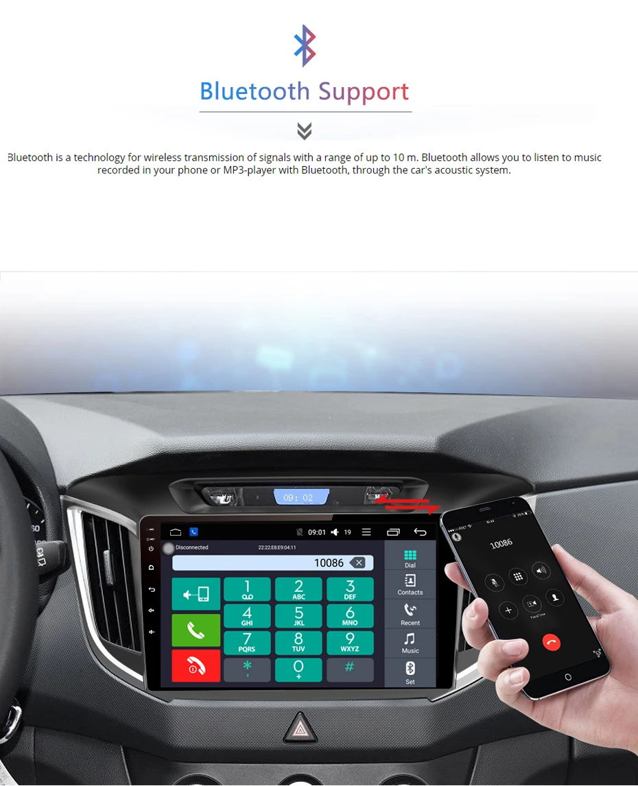 Flash Deal Sbaid Android One Din 10.1" DSP Car DVD GPS Multimedia Player For Hyundai 2014-2018 IX25 Creat Car Navigation Radio Video playey 6