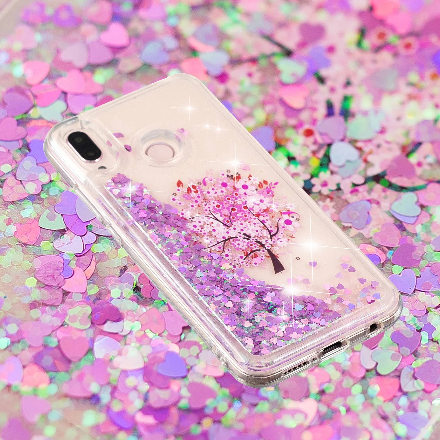 Мягкий Жидкий динамический чехол для Huawei P20 Lite ANE LX1 AL00 силиконовый телефона из ТПУ
