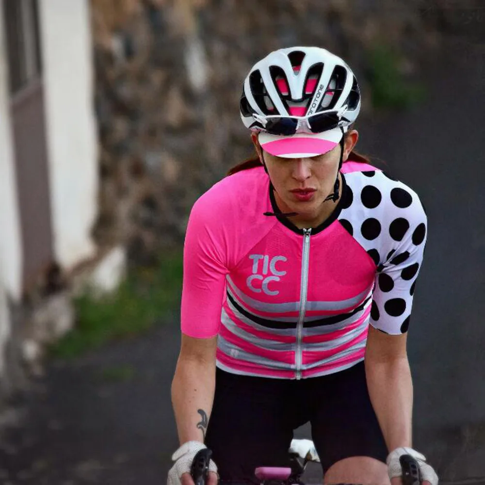 

2018 Pro Team Women Summer Wear Cycling Jersey Clothes Outdoor Mountain Road Bicycle Triathlon Short Sleeve Uniform Clothing 9D