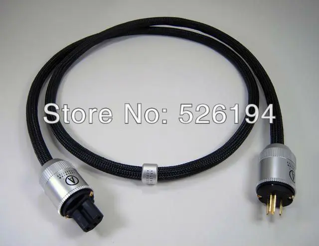 

Free shipping 2meter Argentum Acoustics PROTEUS-14 US Power Cord  audio power cable with 24k Gold plated US Version connection