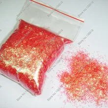 50 граммов/мешок переливчатая Радуга красный цвет блеск для ногтей полоски для DIY украшения ногтей и блестки для ногтей
