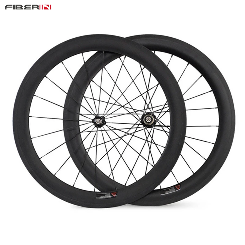 

Free shipping Road Bike 60mm Tubular carbon wheels complete carbon fiber Wheelset matte/mat Carbon wheels