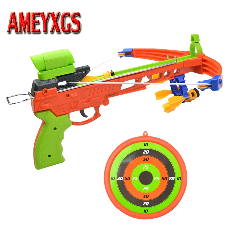 

Children Gift Archery Crossbow Outdoor Child Toy with 3 Sticky Sucker Suction Darts Bow And Arrow Games Shooting Accessories
