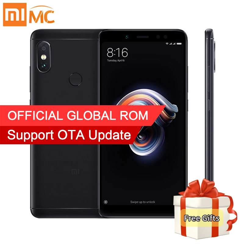 Original Xiaomi Redmi Note 5 4GB 64GB 5.99″ Full Screen Smartphone Global ROM Snapdragon 636 Octa Core AI Dual Cameras 4000mAh