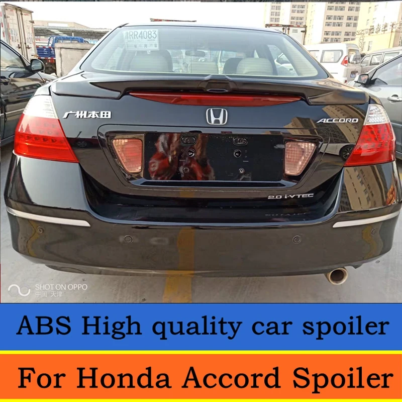 For Honda Accord Spoiler 2006 2007 High Quality ABS Material Car Rear