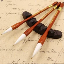 3 шт. Китайская каллиграфия кисти шерсть ручка с волосяной нитью для художника живопись, каллиграфия акварель поставки