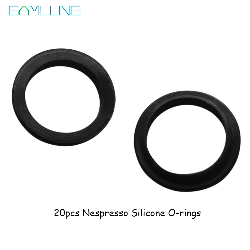

Gamlung Brand 20 pcs Silicone O-rings Compatible With Nespresso Stainless Steel Refillable Capsules For Coffee 2017