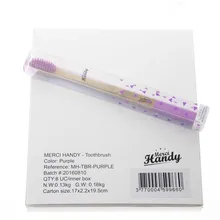 8 шт./кор. подарочная упаковка Сертификация FDA Amazon продается хорошая Экологически чистая бамбуковая зубная щетка