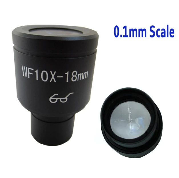 1pc WF10X/18mm High Eyepoint Biological Microscope Eyepiece Lens