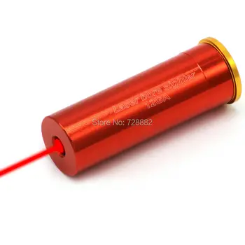 

12 Gauge Laser Bore Sighter Red Dot Laser 12GA Cartridge Boresighter Copper For Hunting Shotgun Rifle
