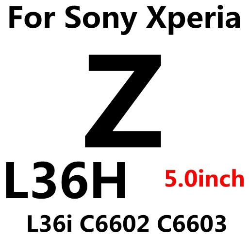 2 шт.(передняя и задняя) 9H закаленное стекло для sony Z1 Z4 Z5 Compact mini Z5 Premium Dual Z Z2 Z3 M4 M5 чехол Защитная пленка - Цвет: For sony Z