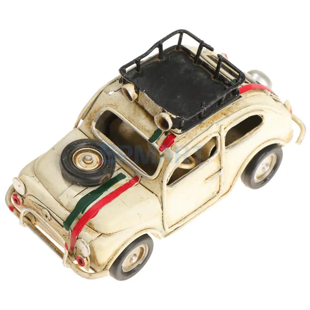 Vintage Car Model Handmade Mini Classic Car Home Desk Decor Kids Gift Toy
