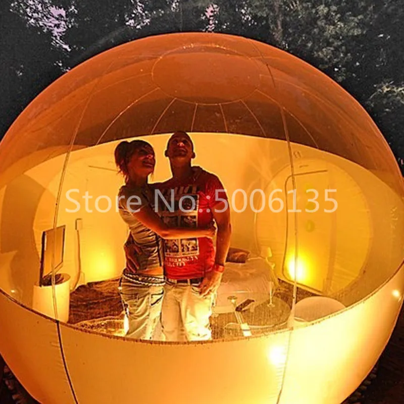  Hot sale Clear Bubble Camping Tent inflatable transparent bubble snow globe tent for sale
