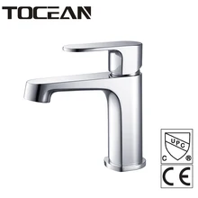 

Tocean High Quality Bathroom Basin Faucet Deck Mounted Chrome Single Handle Ceramic Contemporary Mixer Tap torneira TOF13001