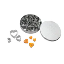 24 шт./компл. набор резцов DIY бисквит резка для печенья формы из нержавеющей стали для детей Домашняя Выпекание праздничный торт инструменты Размер