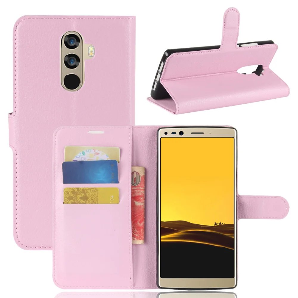 Чехол для телефона Doogee Mix 2 откидная Обложка на заднюю панель из искусственной