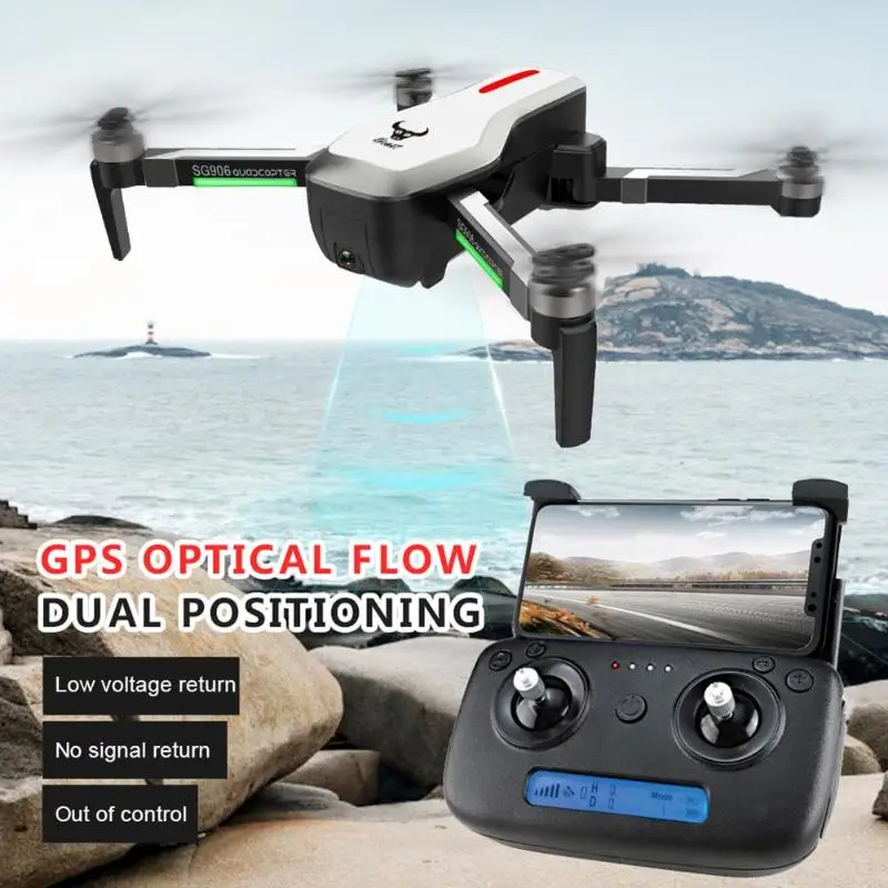 

SG906 Drone with Camera 4K GPS WIFI FPV Optical Flow 1080P Camera Auto Return Quadcopter Foldable Dron VS Visuo XS816 F11 Drone