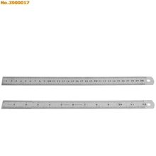 30 см 1" двухсторонняя из нержавеющей стали Метрическая металлическая линейка Карманный мешочек измерения Прямая Поддержка