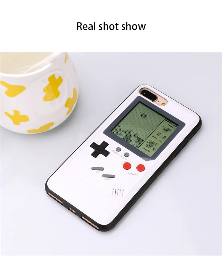 Ретро чехол для телефона Tetris Gameboy для Apple iPhone 7 8 Plus, мягкий ТПУ чехол для телефона для iPhone X 6 6s 8 Plus, чехол