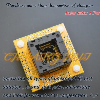 

IC TEST TQFP80 QFP80 LQFP80 ic test socket OTQ-80-0.5-05 socket(With PCB board) Pitch=0.5mm Size=14x14mm