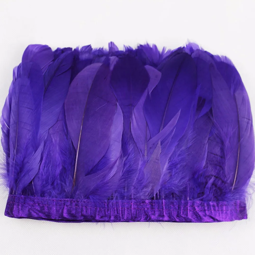 8 10cm purple feather trim goose feathers trimming feather fringe 2