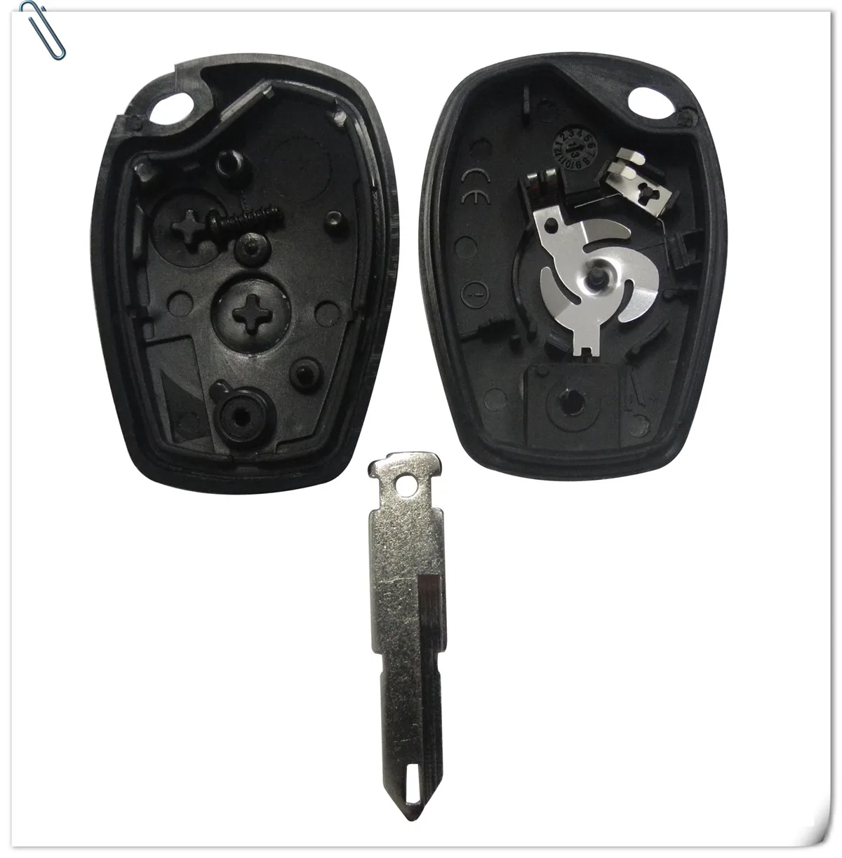 Keyforkess 10 pezzi 2 pulsanti telecomando auto portachiavi Shell Case per Renault Megane Modus Clio Logan Sandero Duster Nissan VAC102 Ne72 VA2 - HTB1N4loc81D3KVjSZFyq6zuFpXat