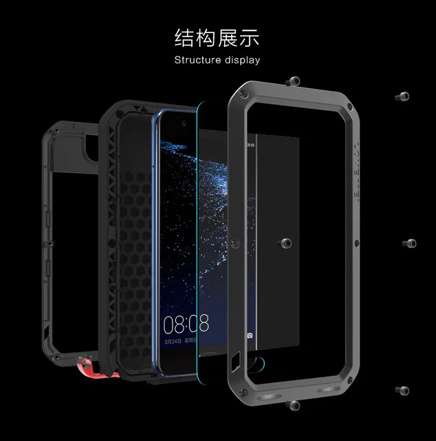 Чехол для Huawei P30 P40 Pro P20 lite P10 Mate 30 20 10 Nova 4e 3e 4 металлический бронированный