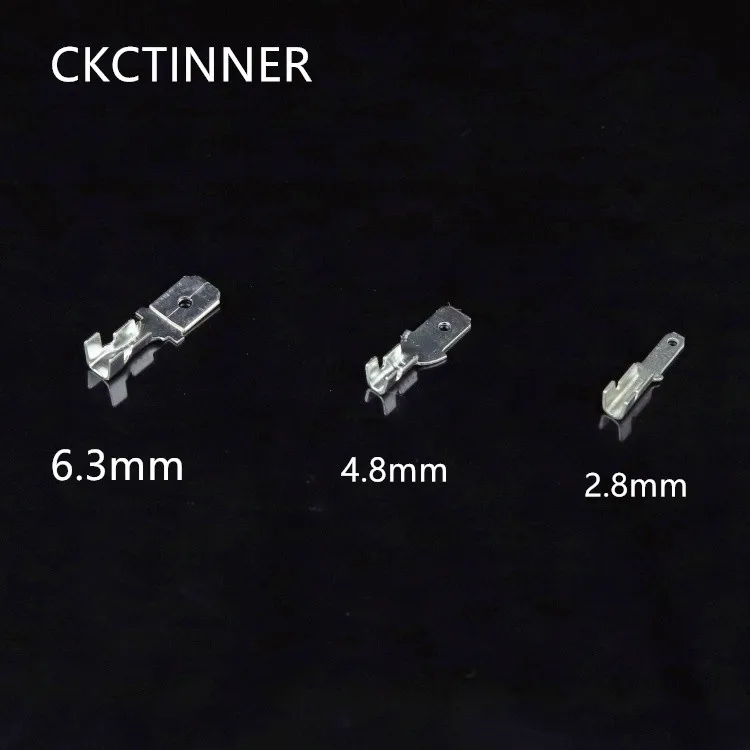 20 шт./лот, 2,8 мм, 4,8 мм, 6,3 мм, изолирующая вставная пружинная клемма вилки с прозрачной крышкой