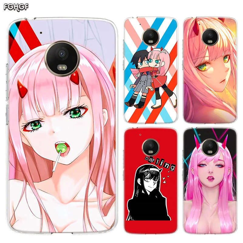 

Darling in the Franxx Zero Two Silicone Hull Shell Back Case For Motorola MOTO G7 G5 G5S G6 E4 E5 Plus G4 Play Riverdale Cover