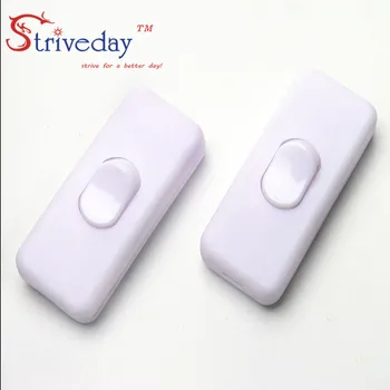 

50pcs/lot 303 Switch Halfway Rocker Push Button Rocker Switch High Quality Table Lamp Online Switchs Black White