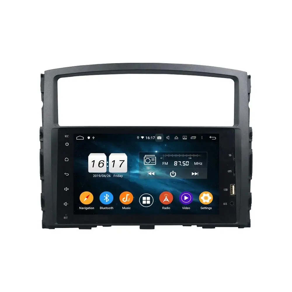 Автомобильный мультимедийный плеер DSP PX6 6 ядер 2 din 8 дюймов Android 10 DVD для Mitsubishi PAJERO