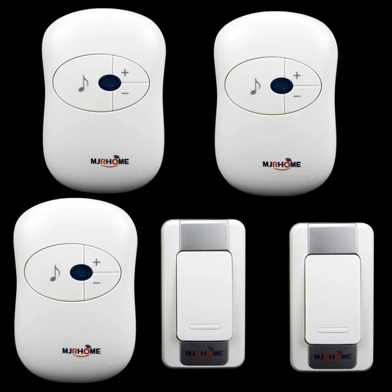 

High Quality Wireless Doorbell Waterproof DC battery 300m remote control Door Bell 2 transmitter+ 3 receiver
