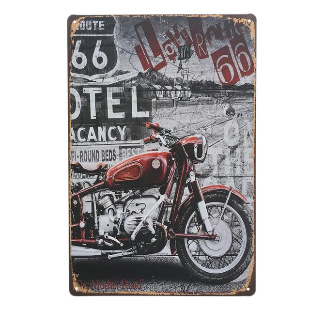 Motorcycle Series Retro Style Iron Sign Painting Decorative Signs Motorcycle Series Retro Style Iron Sign Painting Decorative Signs Plaque Vintage Metal Tin Poster Bar