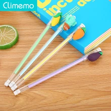 Climemo фрукты мультфильм стационарные кавайные ручки школьные принадлежности офис и школа 0,5 мм NP212