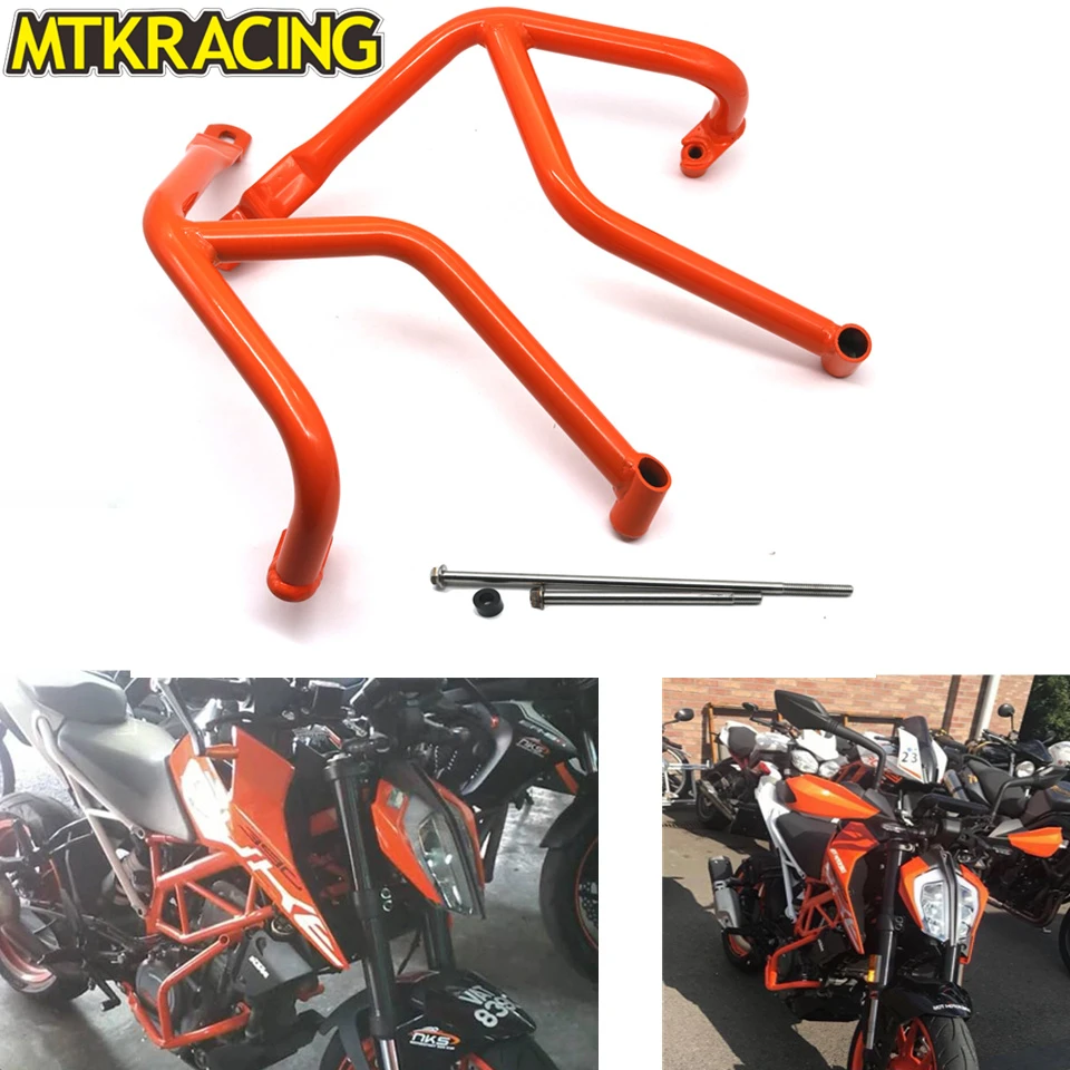 

MTKRACING Crash Bar Engine Guard Bumper Frame Protector for KTM DUKE 390 KTM390 Duke390 NEY 2017-2018 protection