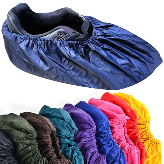 Thicken large rain shoes waterproof polyester cloth wear home again and with a non slip 61011 | Обувь