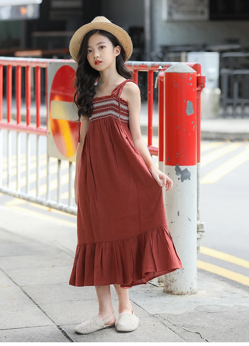 Kids Girls Sleeveless Dresses Summer 2019 New Princess Little Teenage Girls Party Dress Holiday Beach Dress Children Clothing (1).jpg