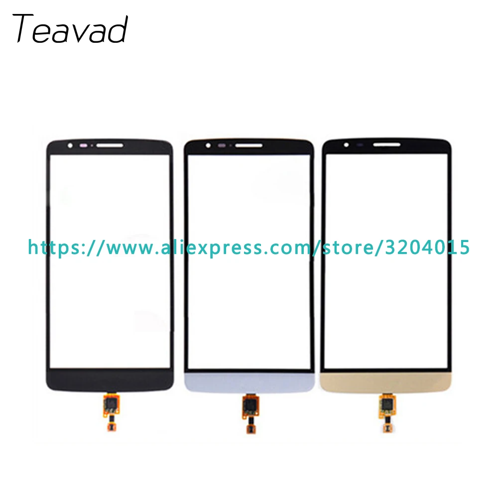 Free shipping 10pcs/lot 5.5&quot For LG G3 Stylus D690N D690 Touch Screen Digitizer Sensor Outer Glass Lens Panel | Мобильные