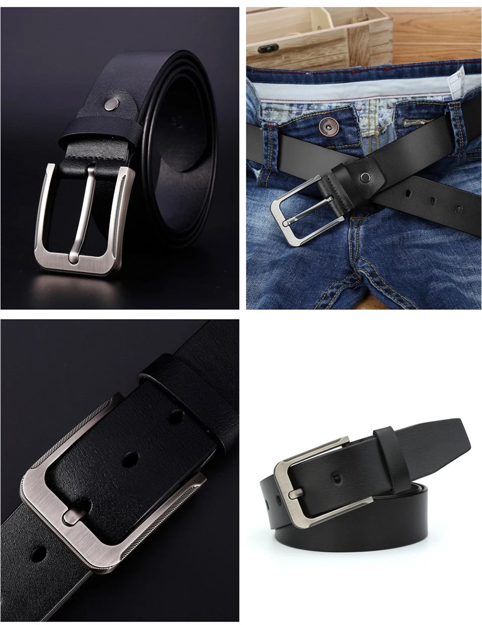 (6)Catelles strap male genuine leather belt for men belts 150cm Designer Black belt High quality Famous Luxury Brand Mens Long belts