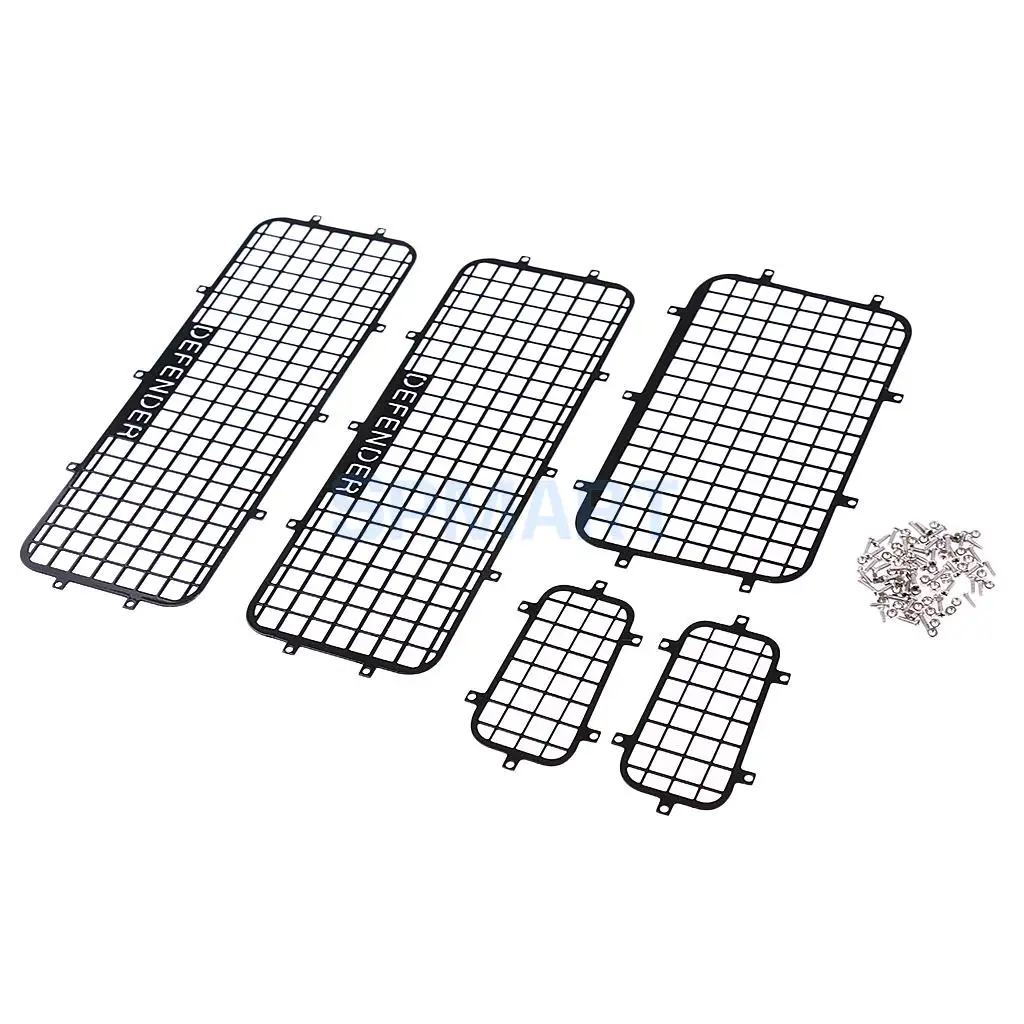 5pcs Metal Window Mesh Protective Net for Traxas  -4   4 1/10 RC Crawler