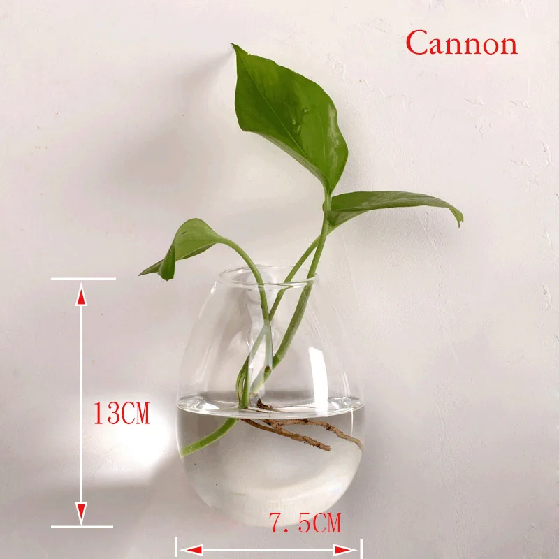 Eworld настенная стеклянная ваза для дома/офиса/свадебного декора продукция для питомцев - Цвет: Cannon