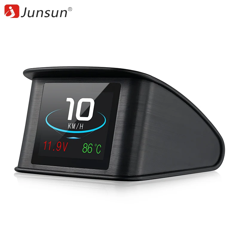 Junsun Универсальная автомобильная HUD OBD2 проектор Авто Head up цифровой спидометр