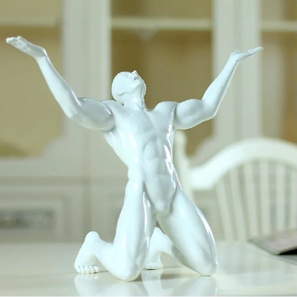 US $68.53 Aesthetic Screaming Man Character Sculpture Resin Handmade Decoration Art and Craft Present Embelli