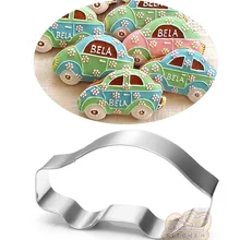 Металлический резак для печенья автомобиля формы 0,3 мм толщина moldes para Печенье Кондитерские изделия магазин ferramentas бисквит Фондант формы BG039 7,7*4,3 см