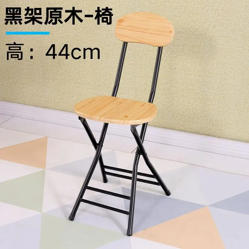 Складной стул домашний стул со столиком для кормления высокий модный небольшой стул спинка скамья простой портативный креативный - Цвет: style1